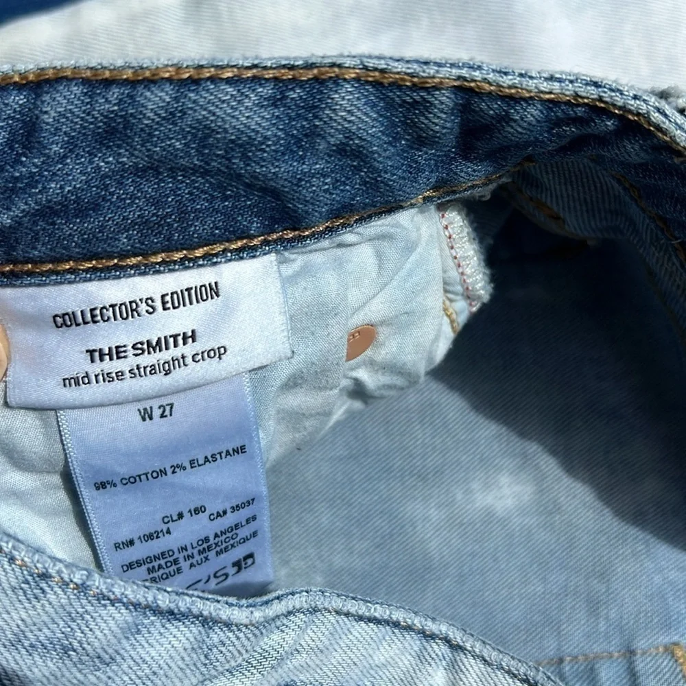 Joe's Jeans The Smith Mid Rise Straight Crop slouchy grunge casual‎
